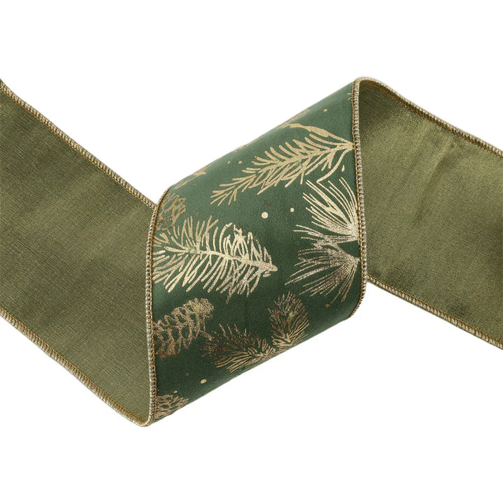 Pine Gold Foil Ribbon