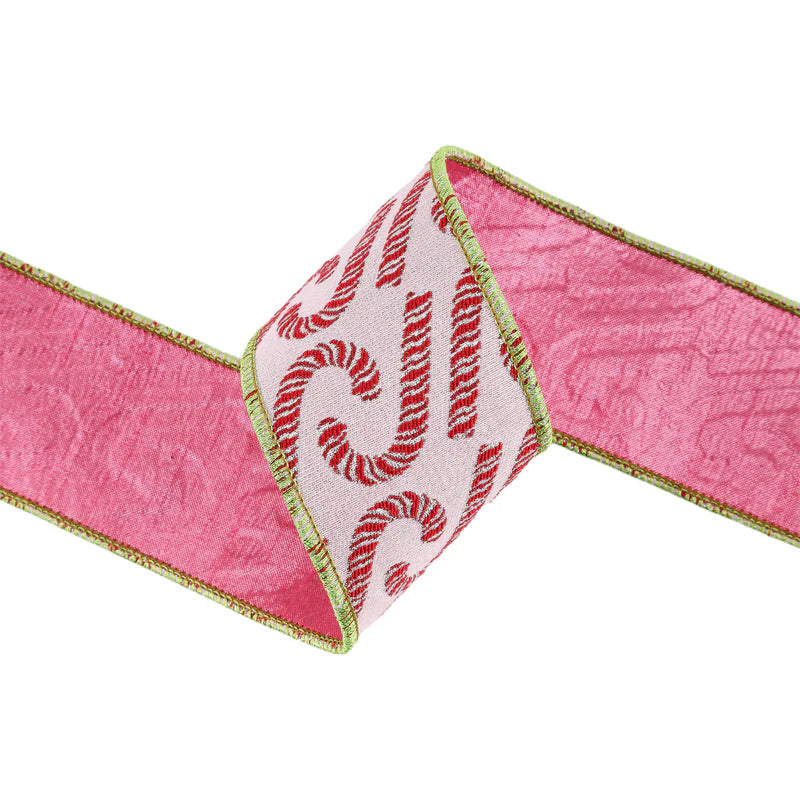 Pink Candy Cane Ribbon